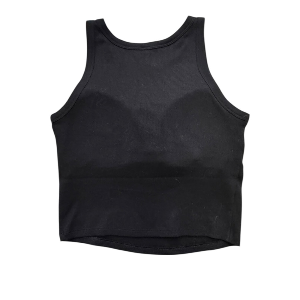 Uniqlo Black Ribbed Tank Top - Picture 3 of 6